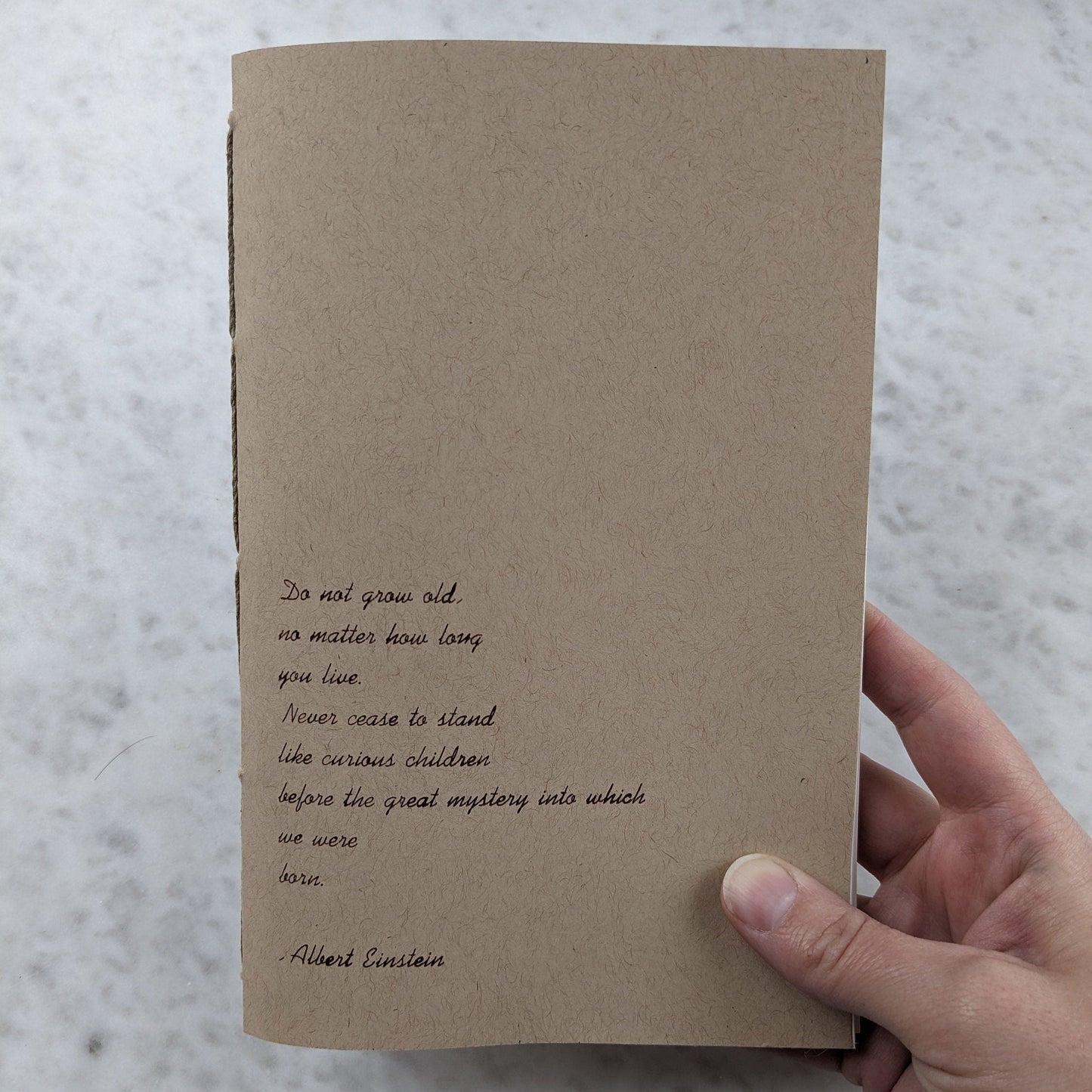 Albert Einstein Letterpress Journal