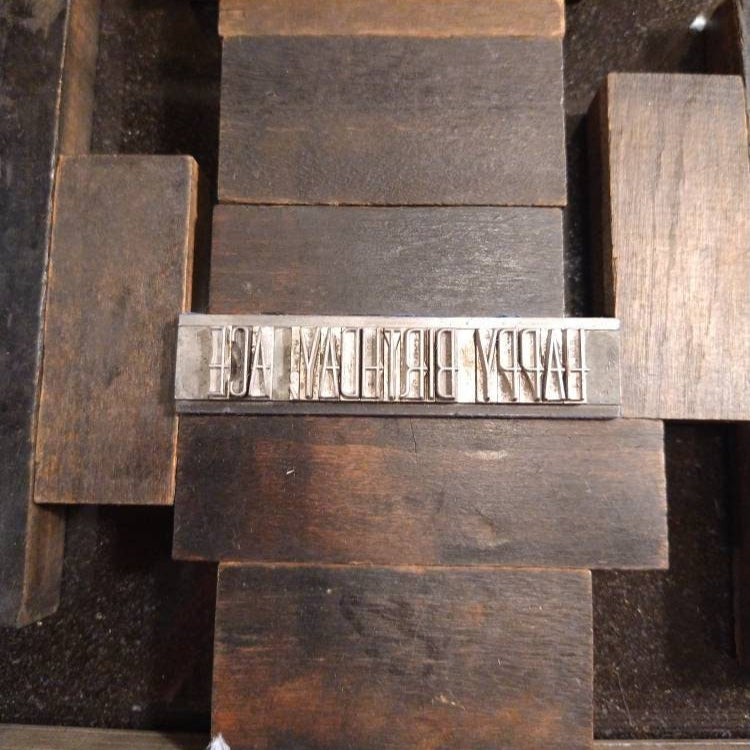 Happy Birthday, Ace! Letterpress Greeting Card/Birthday Card