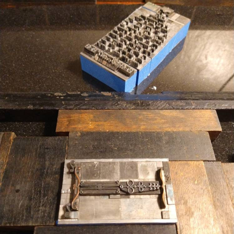 Beauty and the Beast Enchanted Rose  Letterpress Bookmark