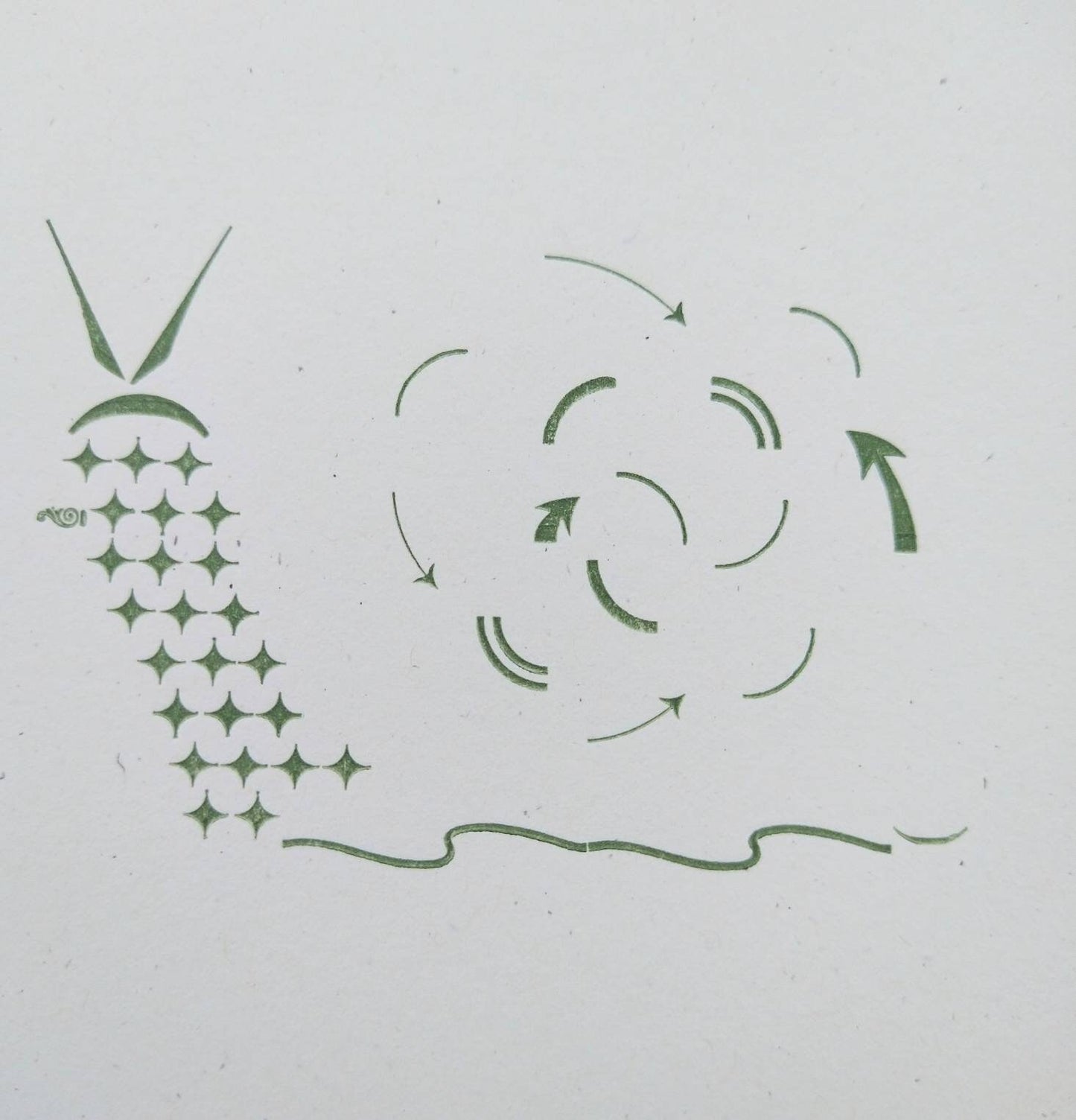 Snail Mail Letterpress Postcard