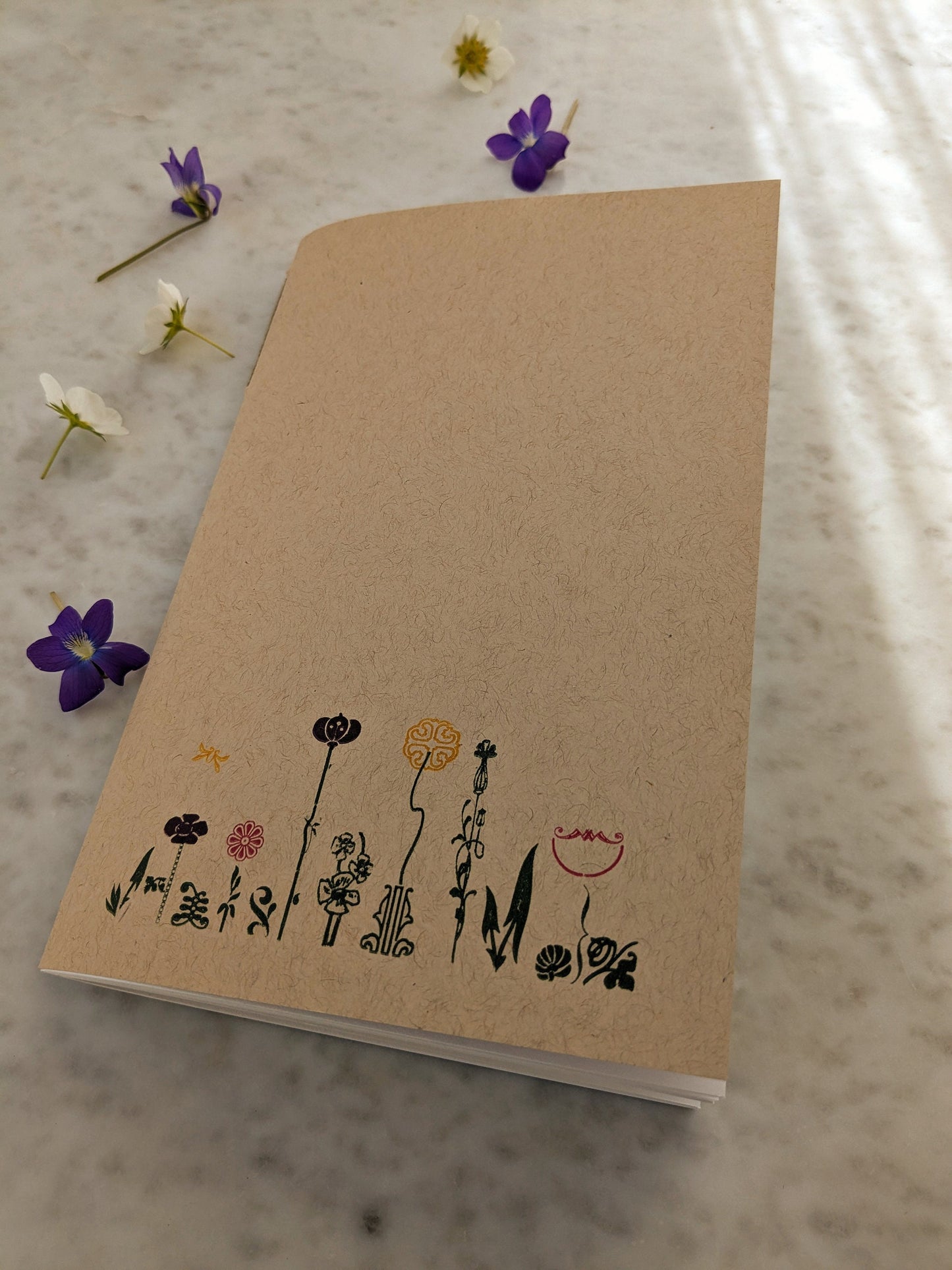 Flower Garden Letterpress Journal