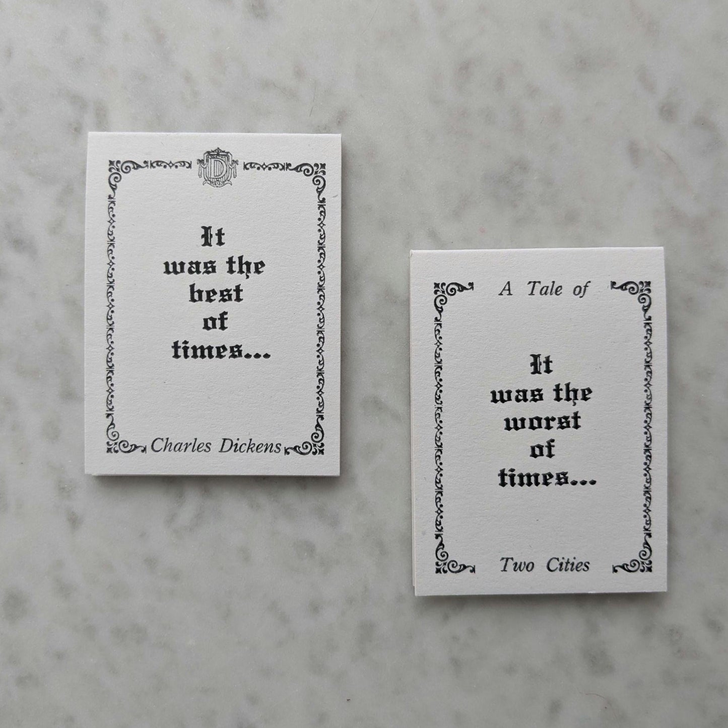 Two Sides to Every Story Magnetic Bookmark/It Was the Best of Times/Charles Dickens
