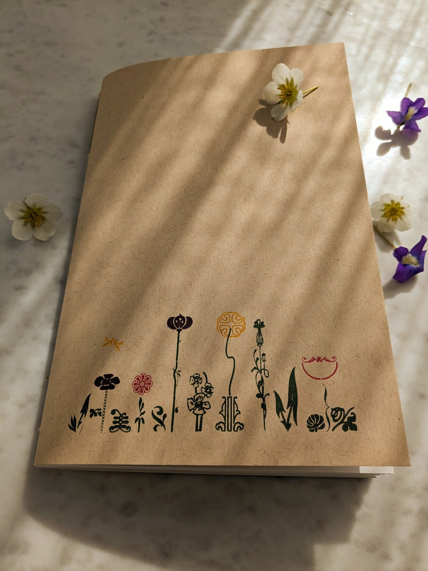 Flower Garden Letterpress Journal