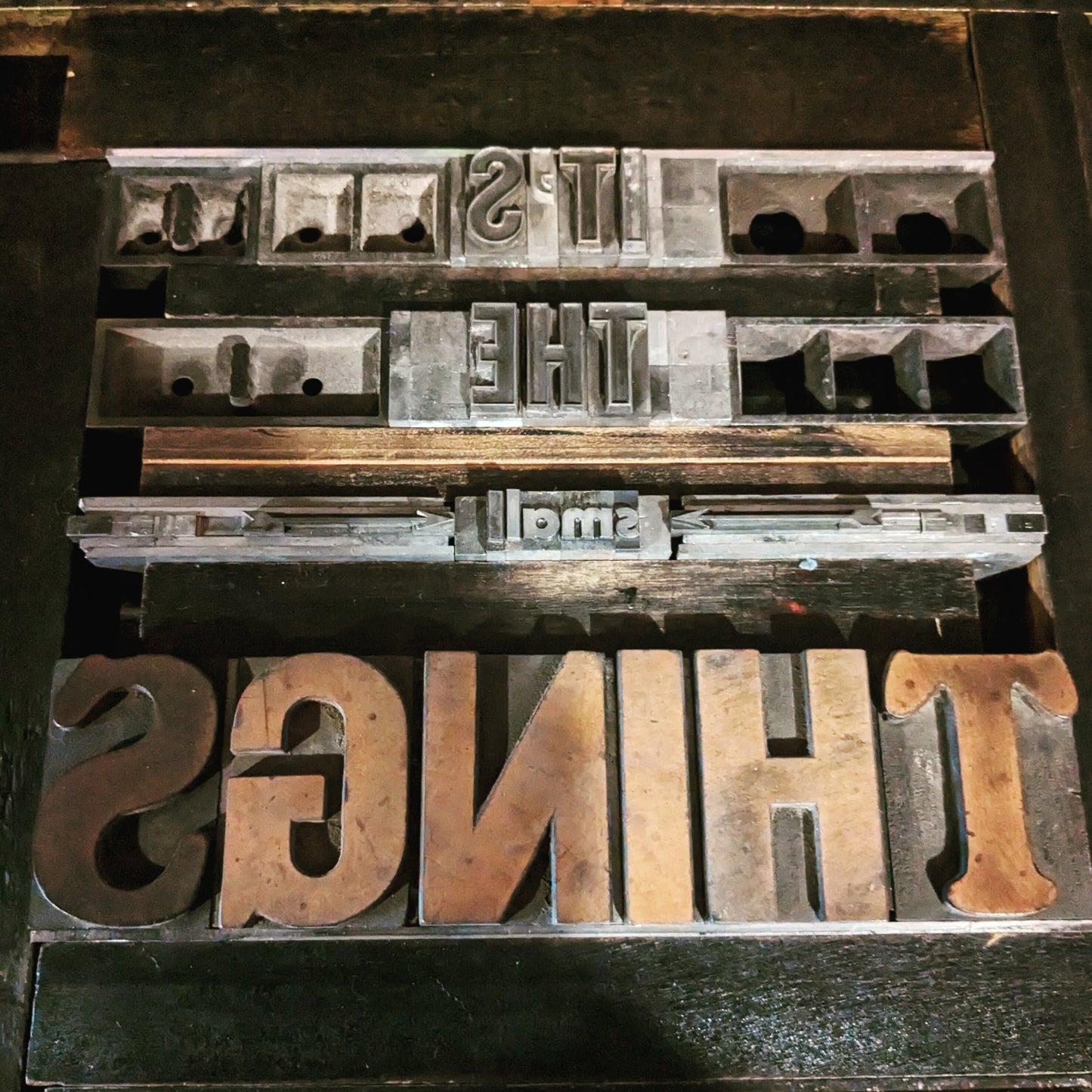 It's the Small Things Letterpress Drawstring Bag/Backpack