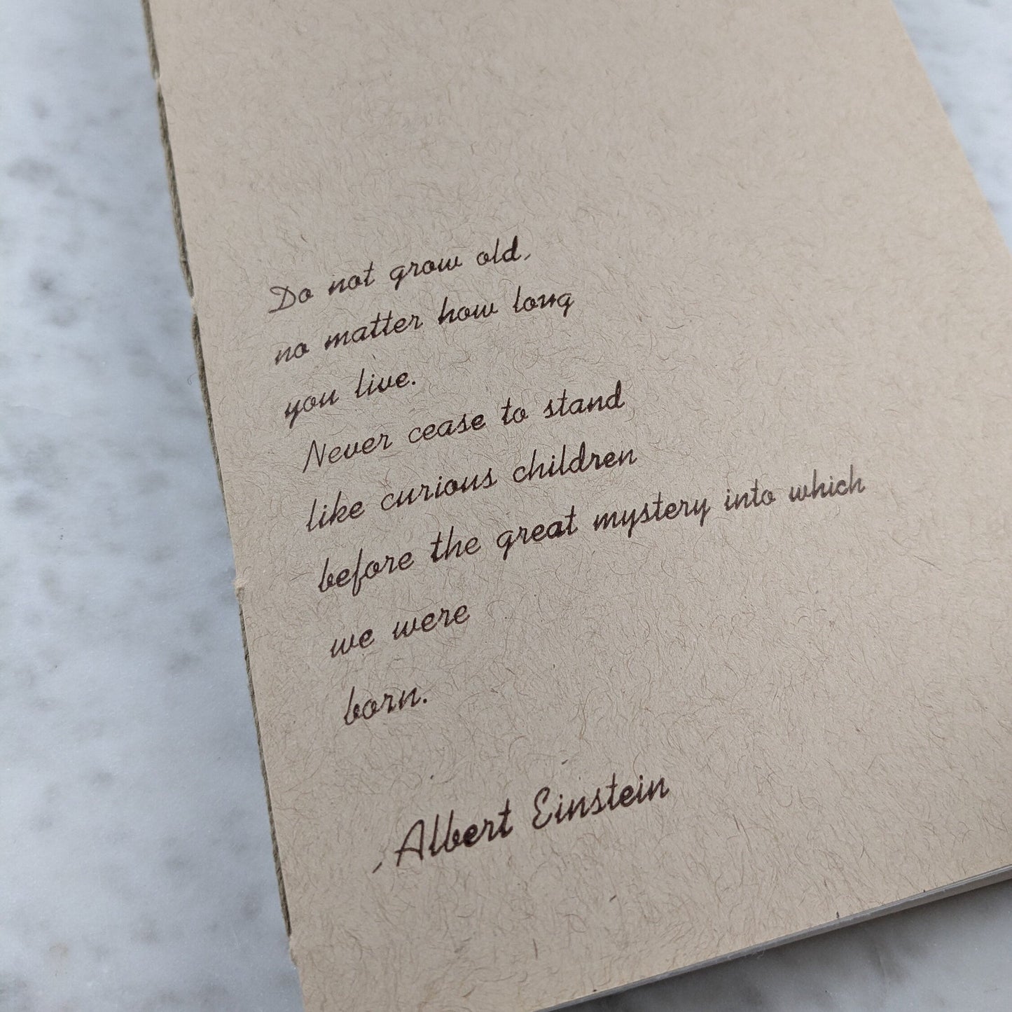 Albert Einstein Letterpress Journal