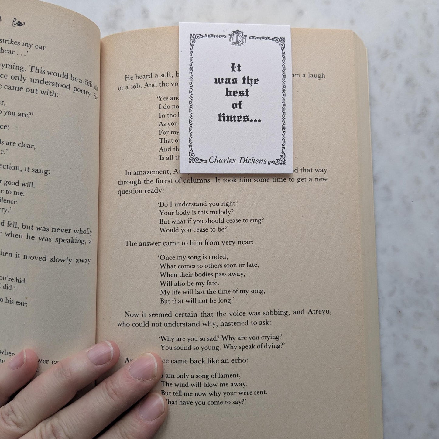 Two Sides to Every Story Magnetic Bookmark/It Was the Best of Times/Charles Dickens