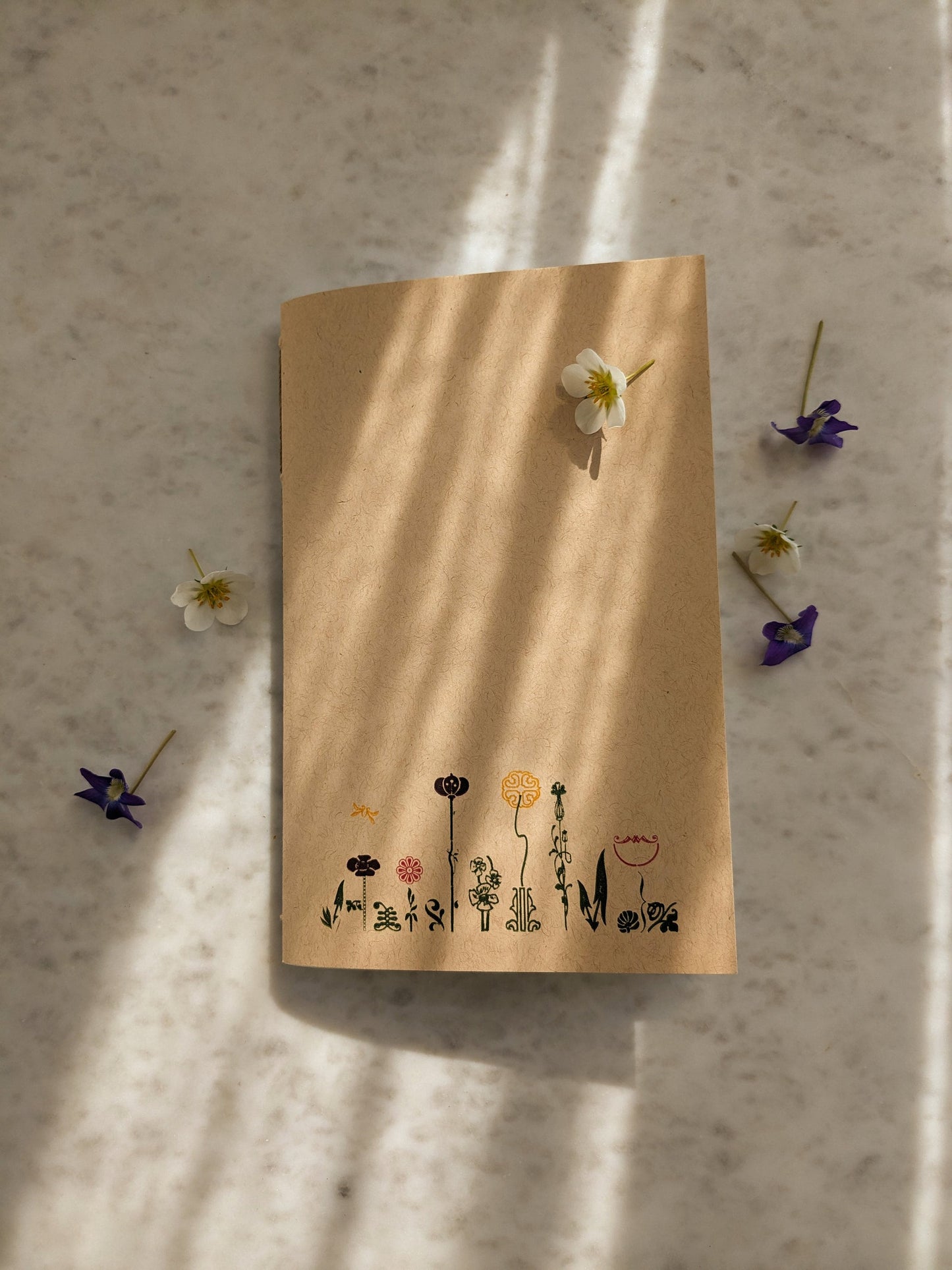 Flower Garden Letterpress Journal