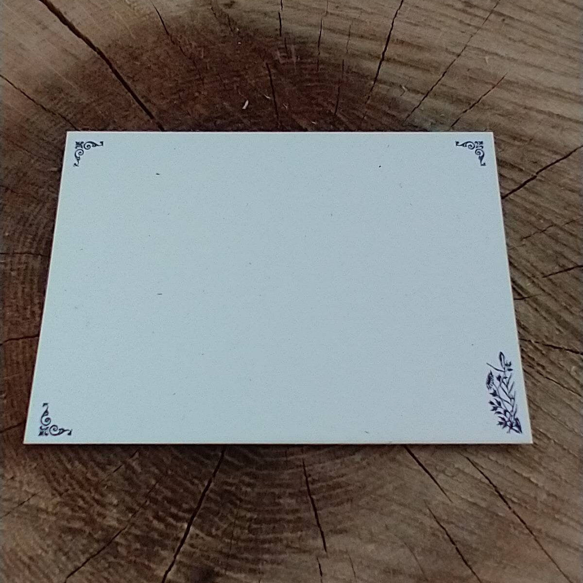 Vintage Inspired Wildflower Letterpress Note Cards