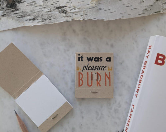 Light Up Your Thoughts Matchbook Letterpress Notebook